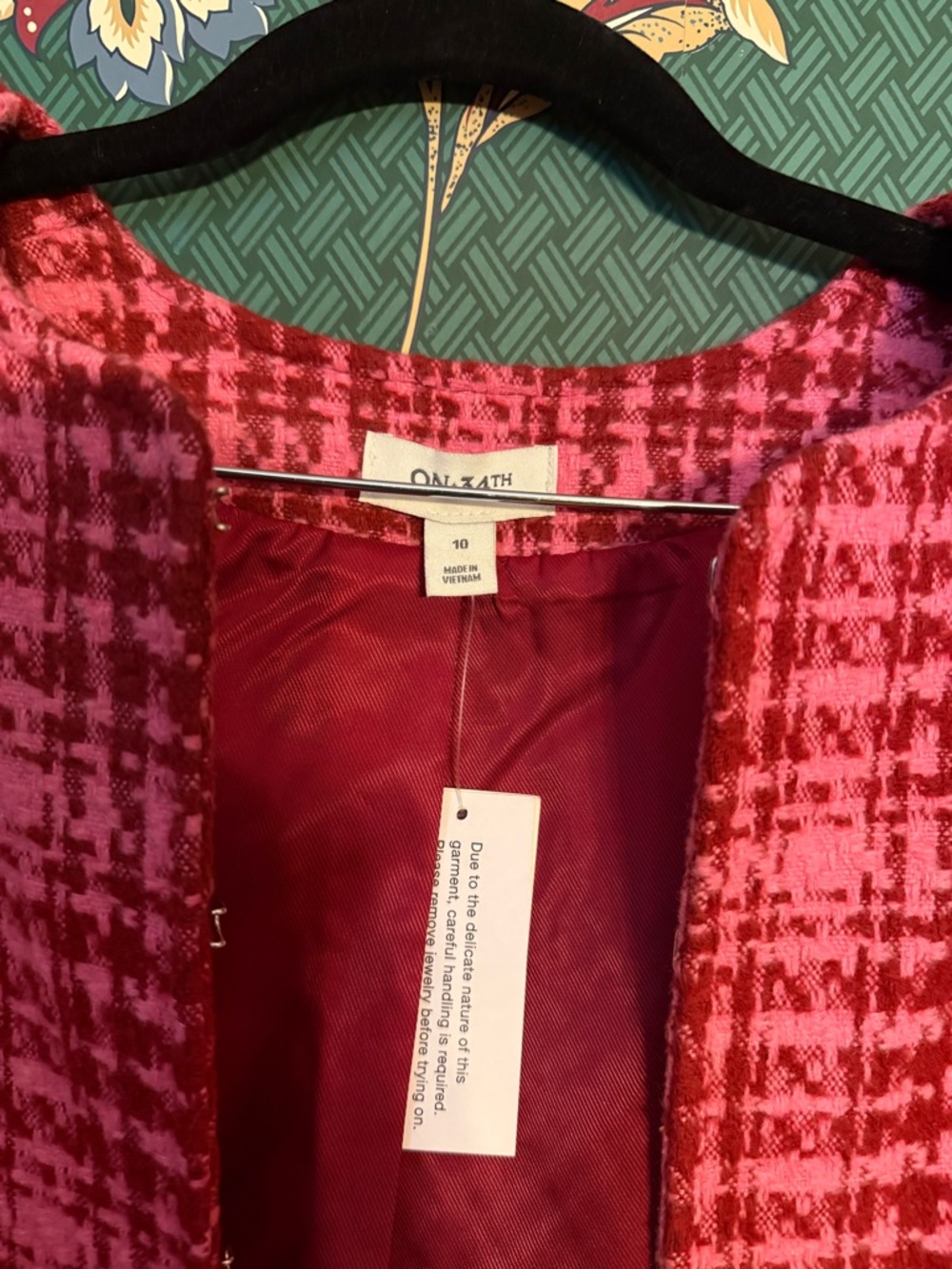 Azalea Pink Tweed Dress and Open Blazer Set- READ - Picture 6 of 7